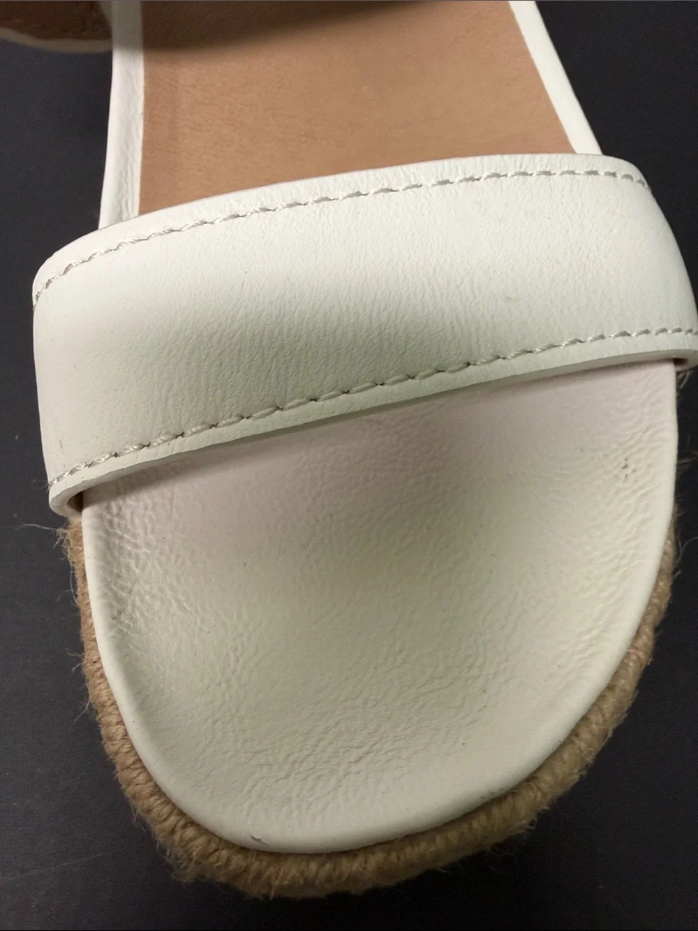 Vionic Lonnnie White Double-Strap Leather Sandals Size 8